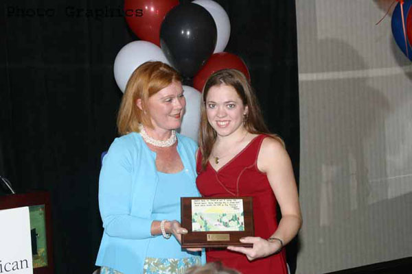 Krista Kosbab Receiving Award